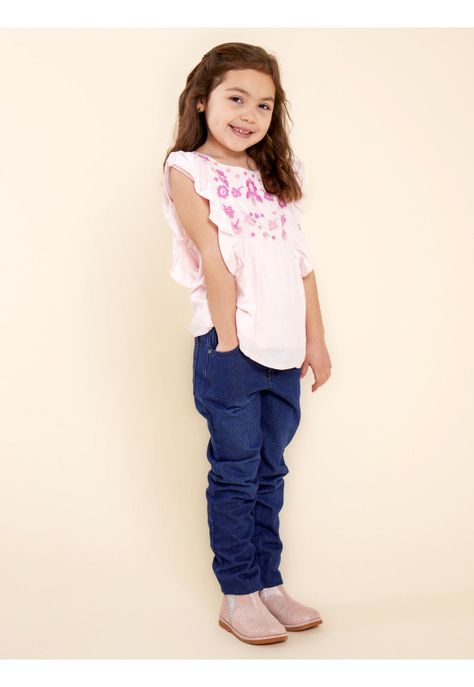 Blusa Niña Lulu Rosado-1