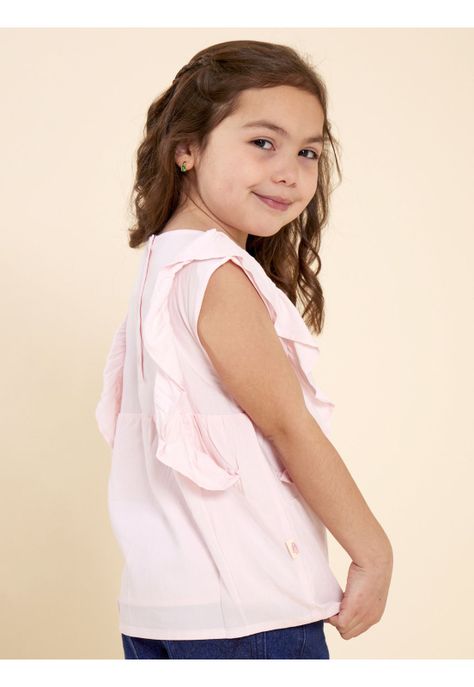 Blusa Niña Lulu Rosado-5
