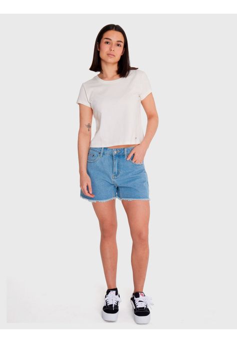 Short Mujer Summer Vibes Denim-0
