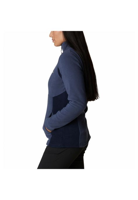 Polerón Mujer Basin Trail Full Zip Azul-1