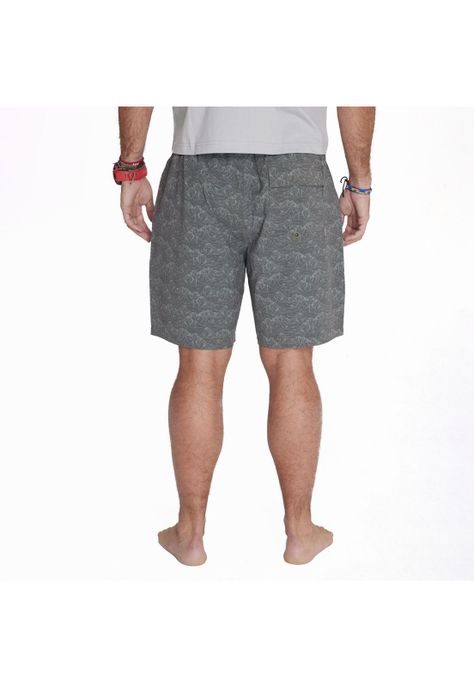 Traje De Baño Boardshort Gris Hombre-1