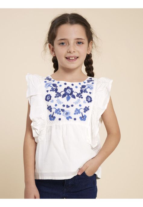Blusa Niña Lulu Crema-3