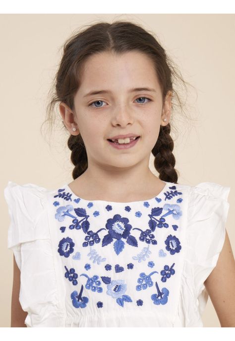 Blusa Niña Lulu Crema-4