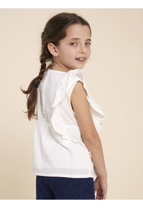 Blusa Niña Lulu Crema-5