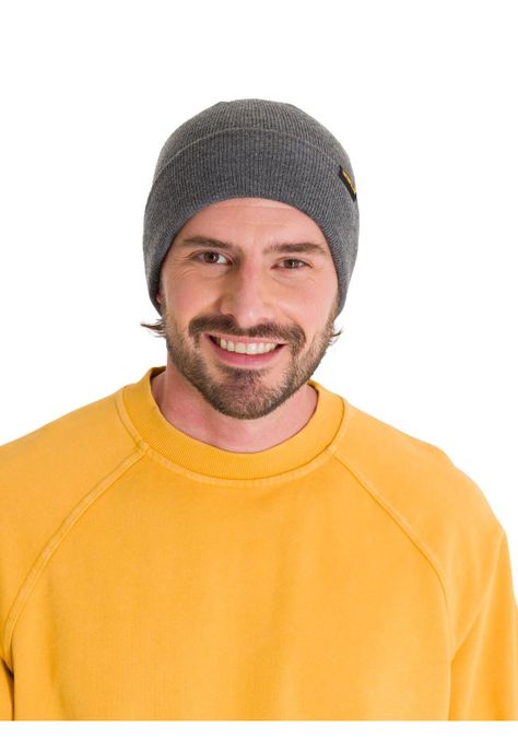 Gorro Foundation Knit Hombre Gris-0