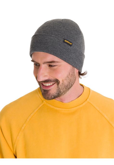 Gorro Foundation Knit Hombre Gris-1