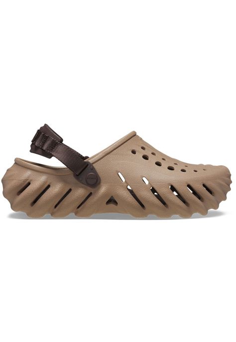 Zueco Crocs Hombre Echo Clog Café-0