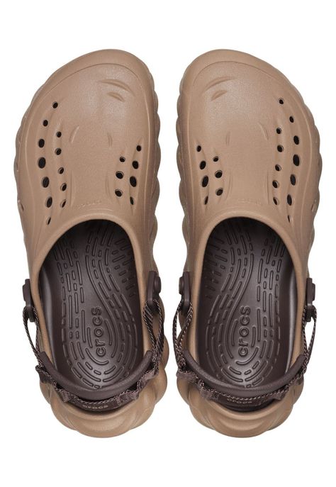 Zueco Crocs Hombre Echo Clog Café-4