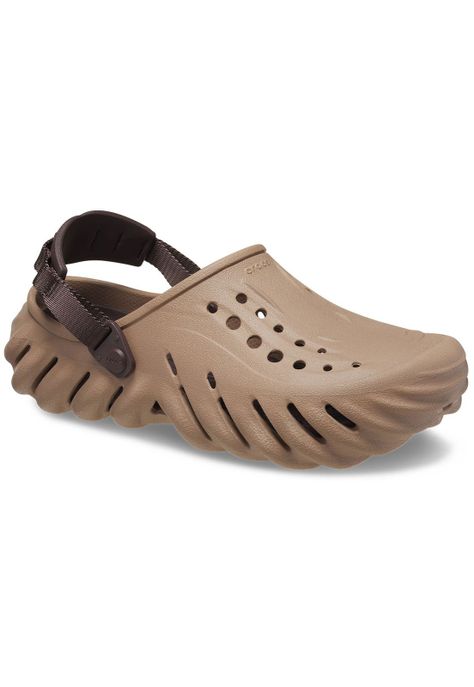 Zueco Crocs Hombre Echo Clog Café-6