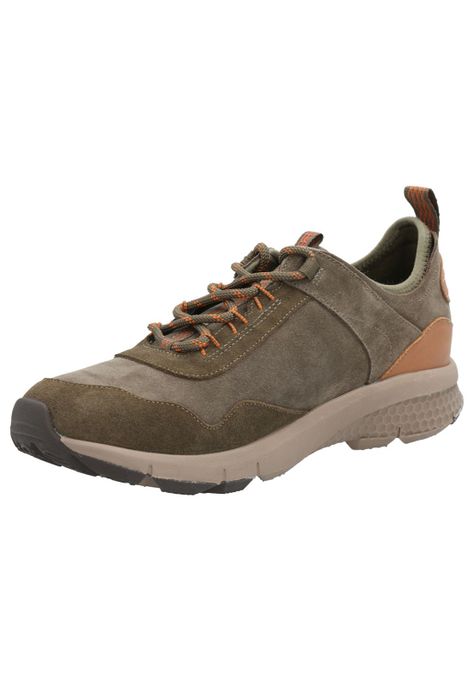 Zapatilla Cuero Hombre Shire Oliva -3