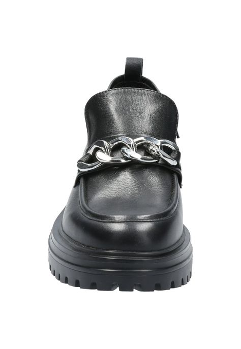 Mocasín Cuero Mujer Kacie Negro-3