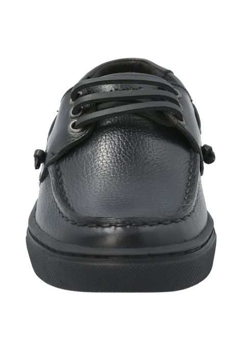 Zapato Escolar de Cuero Doyle negro niño-3