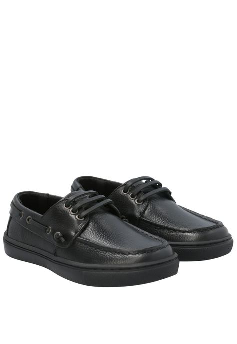 Zapato Escolar de Cuero Doyle negro niño-7