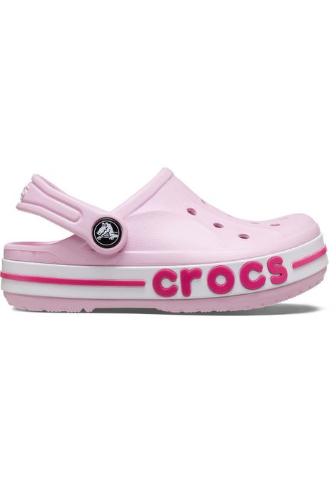 Zueco Crocs Niña Bayaband Clog Rosa-0