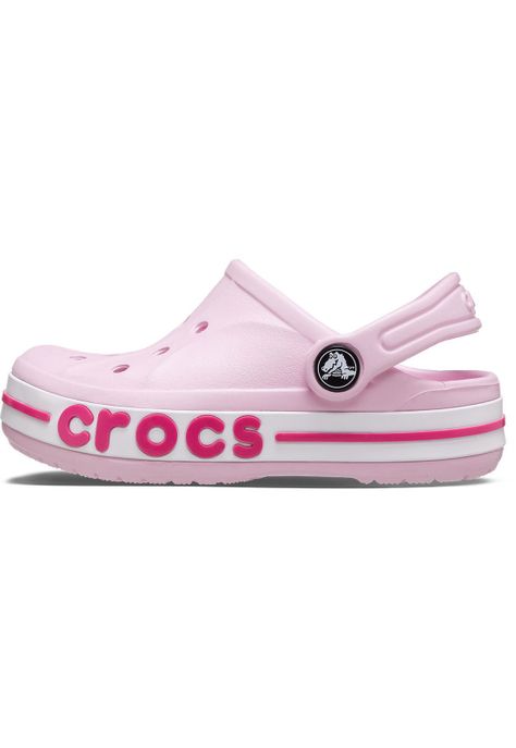 Zueco Crocs Niña Bayaband Clog Rosa-1