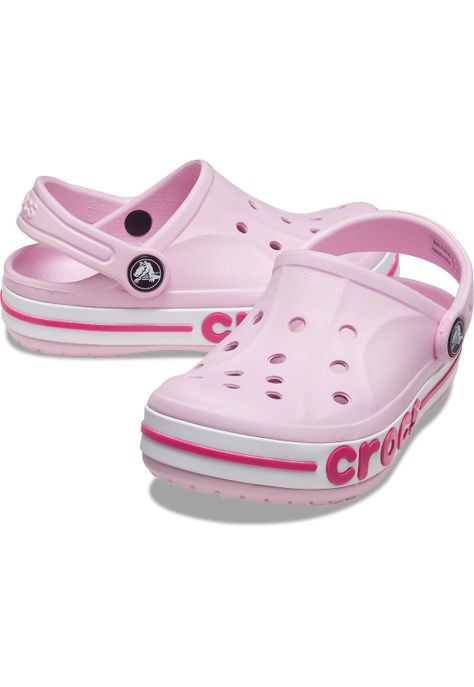 Zueco Crocs Niña Bayaband Clog Rosa-3