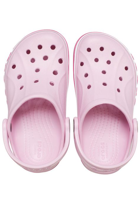Zueco Crocs Niña Bayaband Clog Rosa-4
