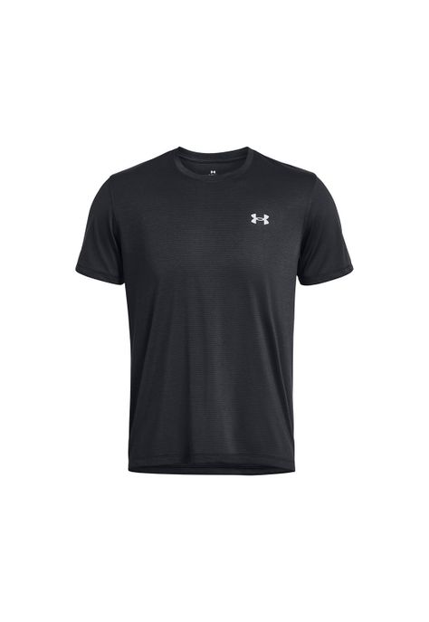 Polera manga corta UA Launch hombre Negro-0