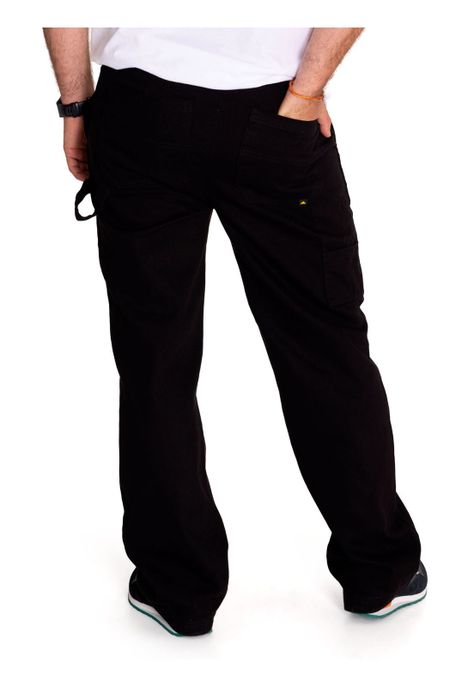 Pantalón Hombre Twill Carpenter Straight Negro-3