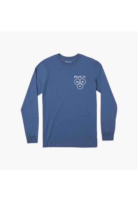 Polera M/C Hombre Trifecta Ls Azul-0