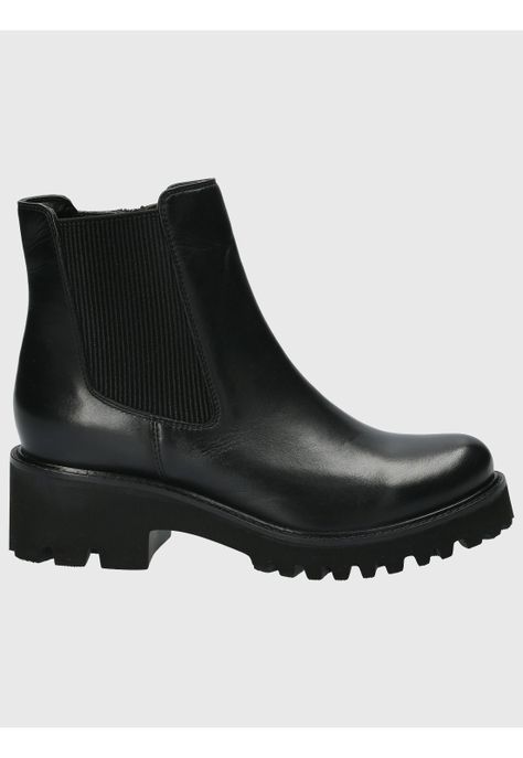Botín Cuero Mujer Cassia Negro-1