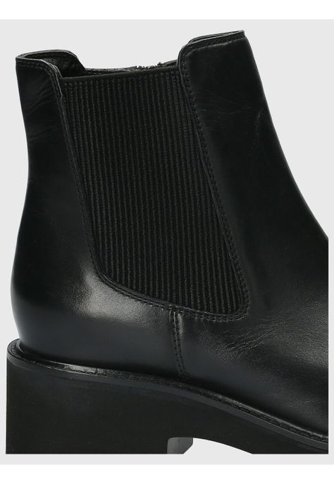 Botín Cuero Mujer Cassia Negro-7