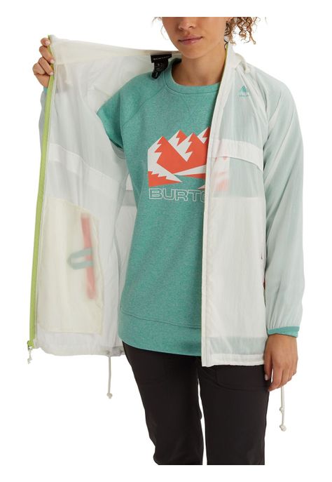 Parka Mujer W Hazlett Pkbl Jk Blanco/Tanslúcido Burton-1
