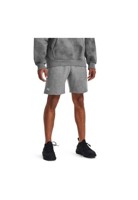 Shorts Fleece UA Rival Gris para hombre-3