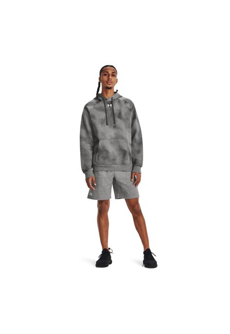 Shorts Fleece UA Rival Gris para hombre-5