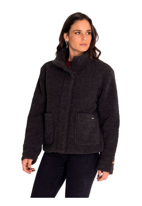 Polar Mujer Insulated Full Zip Teddy Jacket Negro-1
