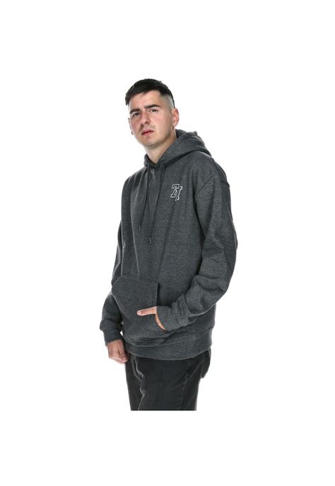 Polerón Unisex Varsity Gris -1