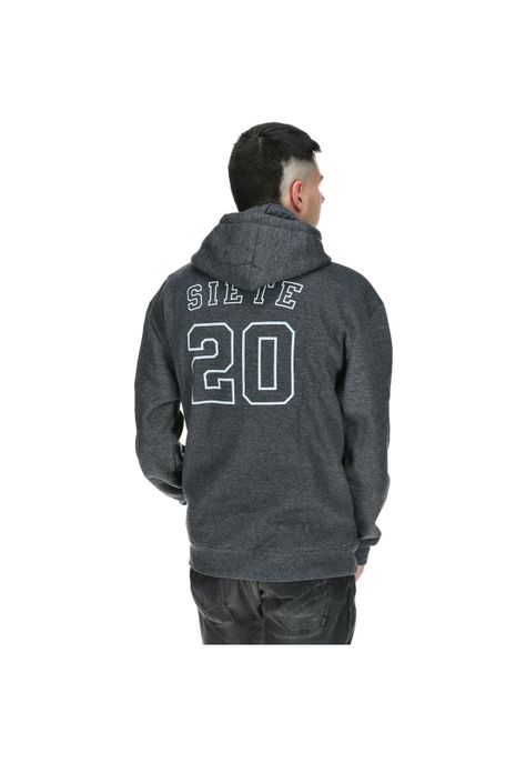Polerón Unisex Varsity Gris -2