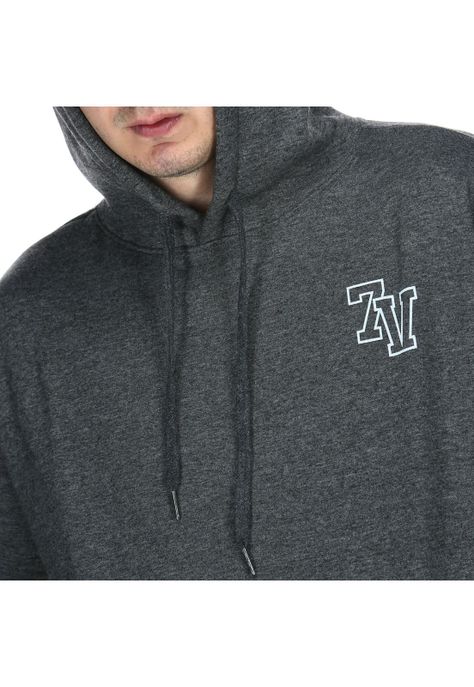 Polerón Unisex Varsity Gris -4