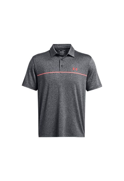 Polo a rayas UA Playoff 3.0 hombre Negro-0