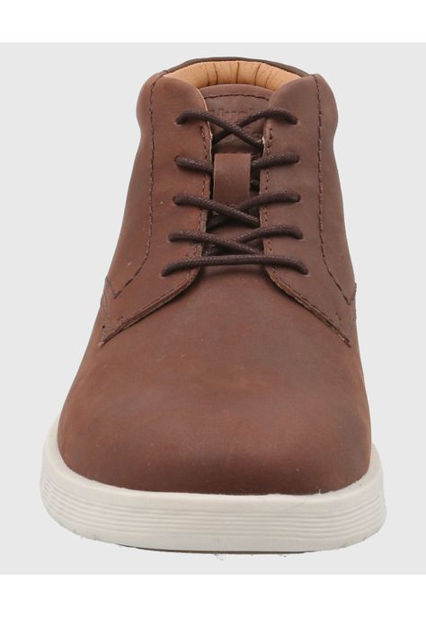 Botin Cuero Hombre Spinal City Café-3