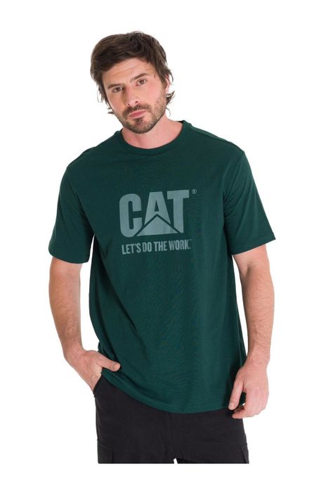 Polera Casual Do The Work Unisex Verde Oscura-1