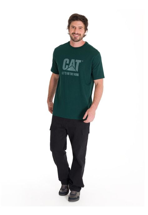 Polera Casual Do The Work Unisex Verde Oscura-5
