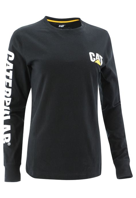 Polera Manga Larga Mujer Women S Trademark Ba Negro-0