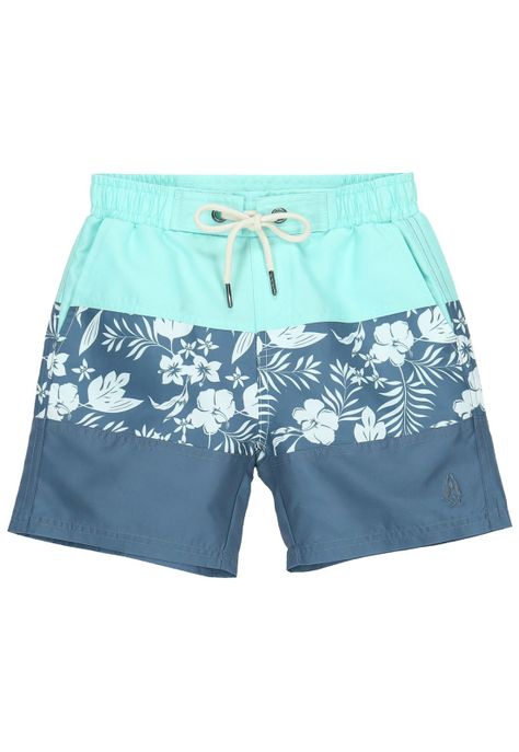 Traje De Baño Niño Tropical Azul-0