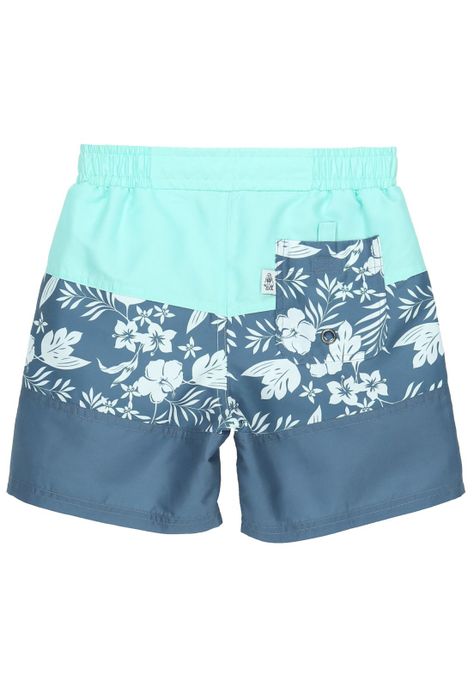 Traje De Baño Niño Tropical Azul-1