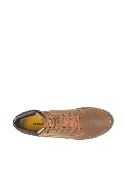 Zapatilla C/Cana Cuero Hombre Passport Hi Classic Café-3