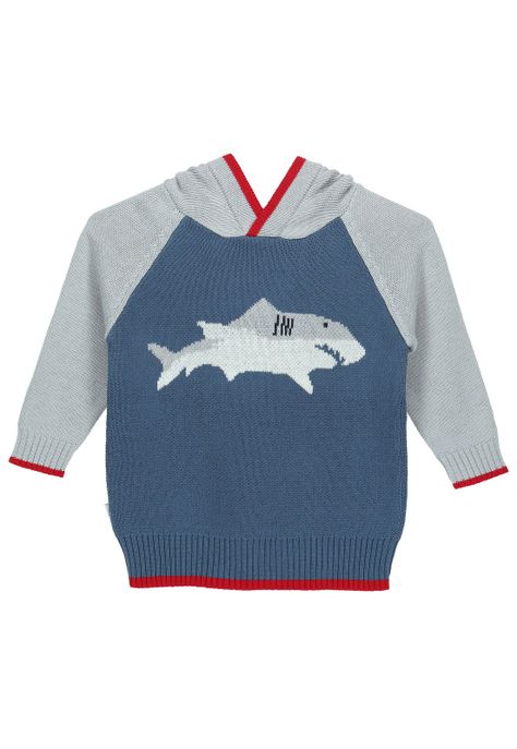 Sweater Niño Shark Azul-0