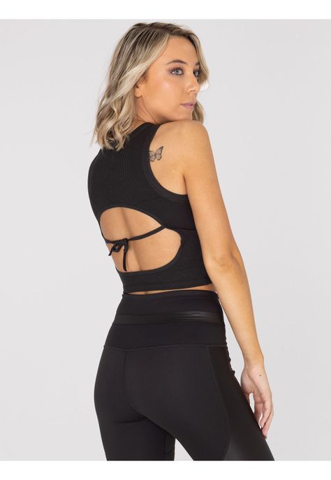 Polera deportiva Mujer Zia Negro-3