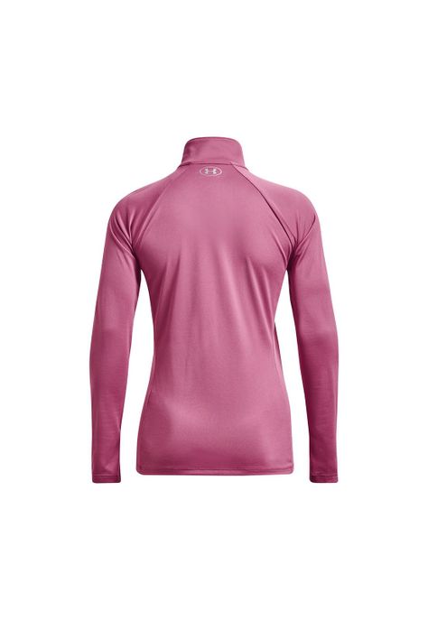 Polerón Mujer Tech Hlf Zip - Solid Rosa-1