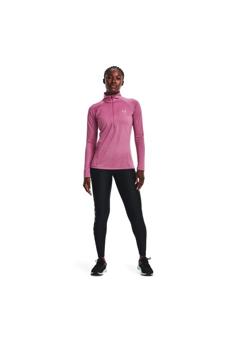 Polerón Mujer Tech Hlf Zip - Solid Rosa-4