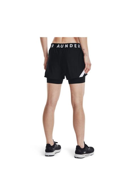 Short Mujer Play Up 2-In-1 Short Negro-5