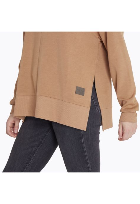 Polerón Crew Neck Sweatshirt Café Mujer-4