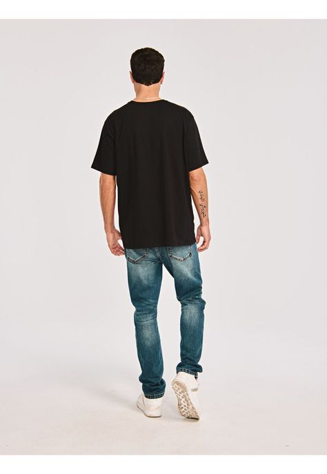 Polera Manga Corta Hombre Caterpillar LogoNegro-5