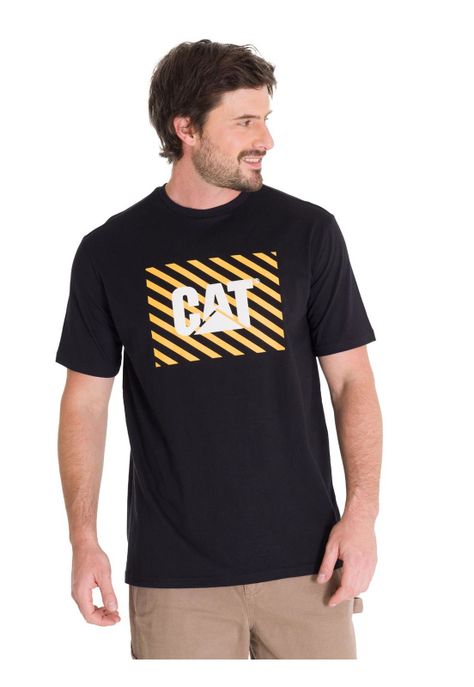 Polera Casual Everyday Workwear Hombre Negra-1