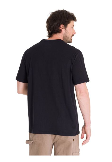 Polera Casual Everyday Workwear Hombre Negra-3